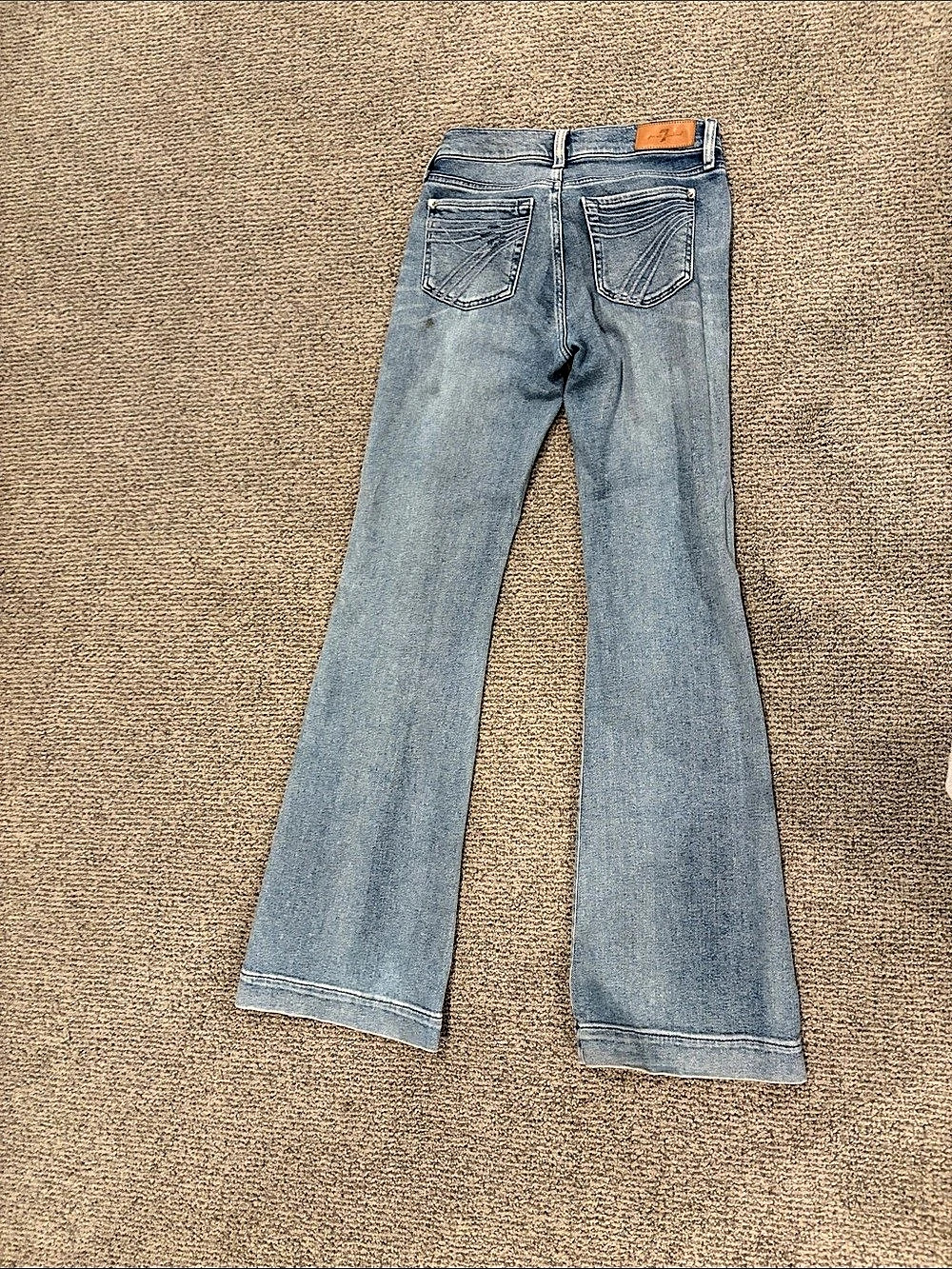 7 For All Mankind Dojo Flare Jeans Blue